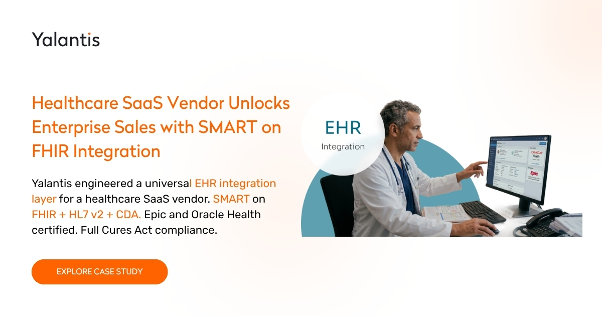 EHR Integration with SMART on FHIR for Healthcare SaaS | Case Study