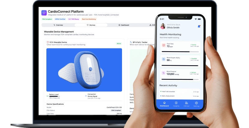 AI-powered Mobile App and Medical Device integration