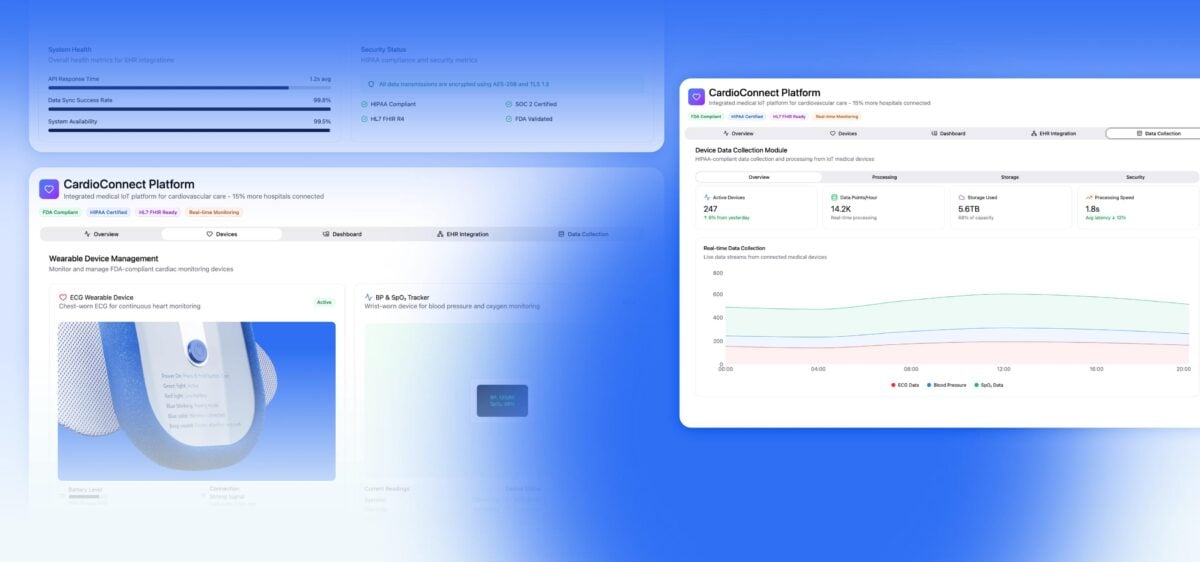 Medical software interface