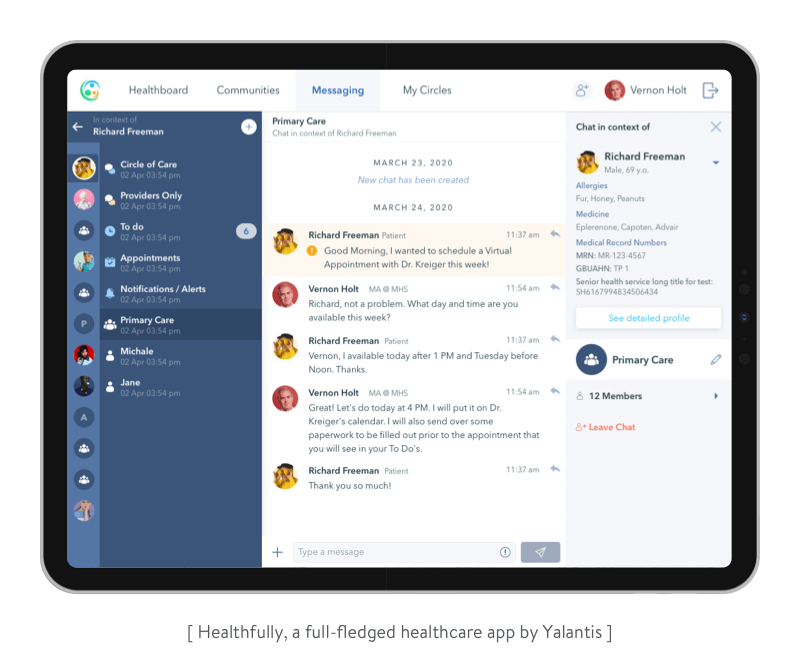 Healthfully, a full-fledged healthcare app by Yalantis