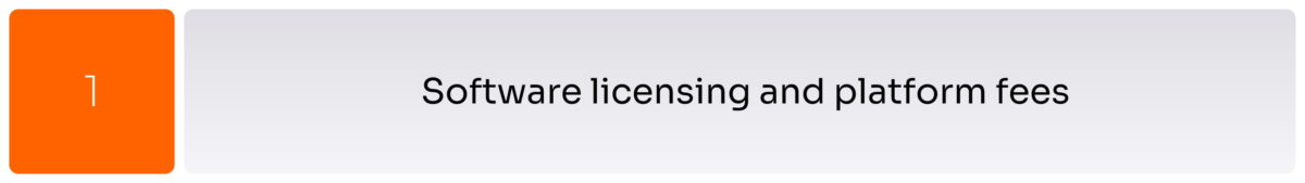 Software licensing and platform fees