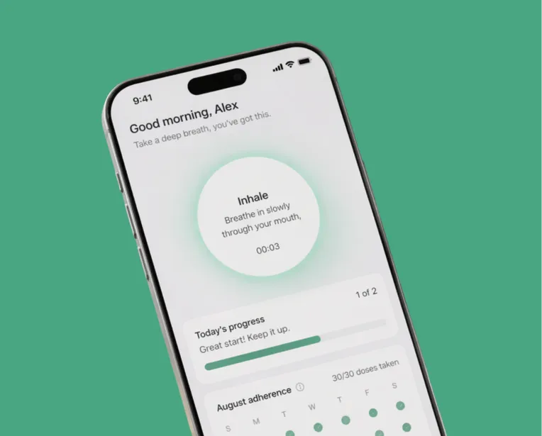 Patient app with coaching