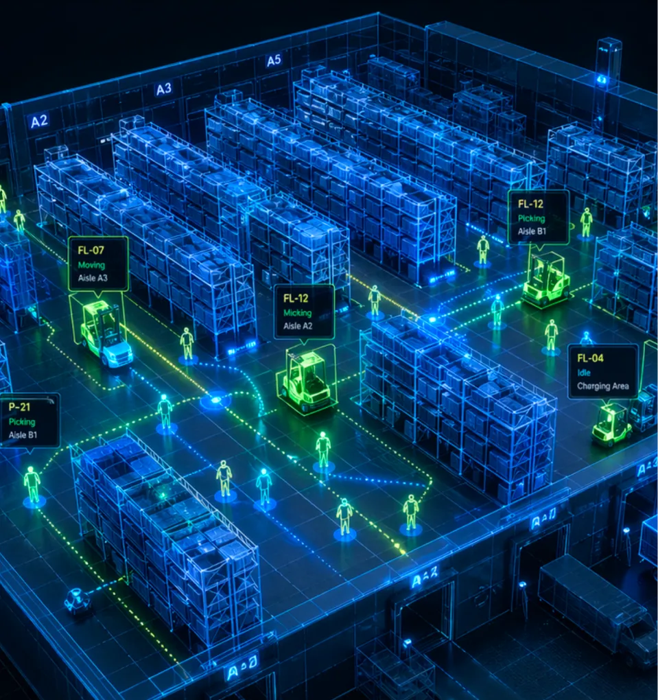 Asset tracking layer + digital twin