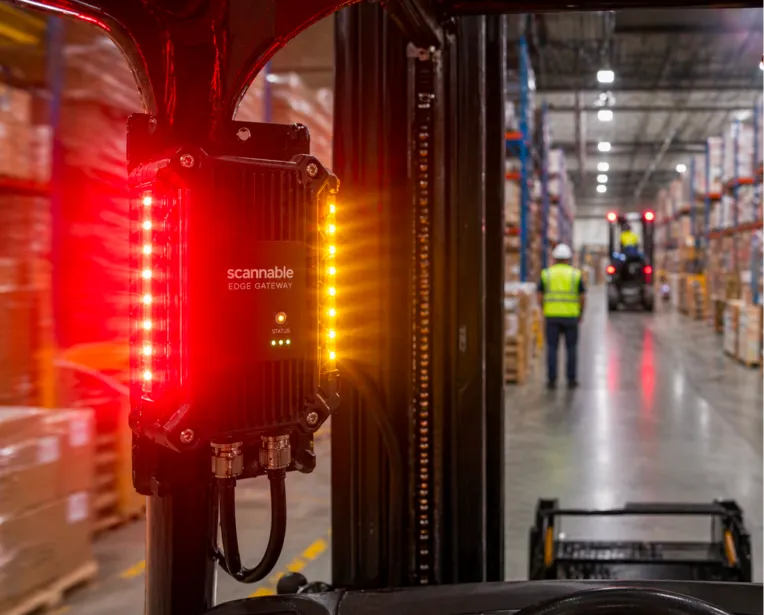 Forklift-mounted unit