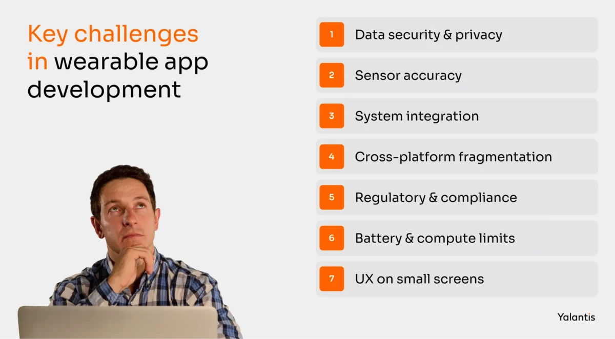 Key challenges in wearable app development