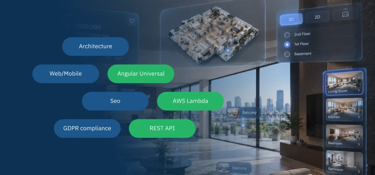 Immobilienplattform mit 3D-Touren
